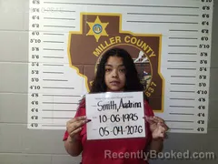 Mugshot of Audrina Victoria Smith booked in Miller County, Missouri on May 4, 2026