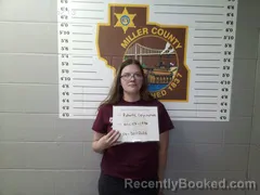 Mugshot of Deylaynah Geane Roberts booked in Miller County, Missouri on April 30, 2026