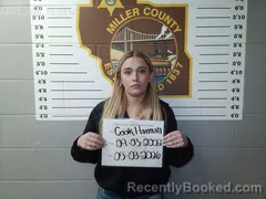 Mugshot of Hannah Faye Cook booked in Miller County, Missouri on May 3, 2026