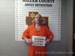 Mugshot of Gregory Michael Weed booked in Miller County, Missouri on May 11, 2026