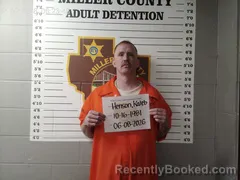 Mugshot of Kaleb Howard Henson booked in Miller County, Missouri on June 8, 2026