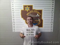 Mugshot of Justin Porter Wilson booked in Miller County, Missouri on June 22, 2026