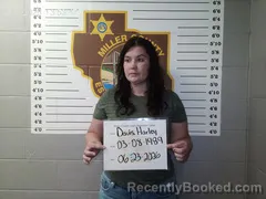 Mugshot of Harley Leann Davis booked in Miller County, Missouri on June 22, 2026