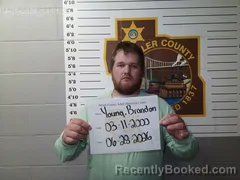 Mugshot of Brandon James Young booked in Miller County, Missouri on June 28, 2026