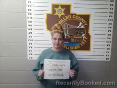 Mugshot of Ciara Marie Davis booked in Miller County, Missouri on July 13, 2026