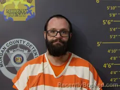 Mugshot of MATTHEW EDWARD STEENROD booked in Morgan County, Missouri on March 20, 2026