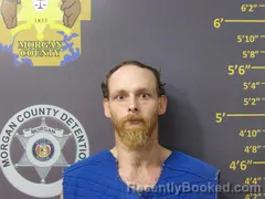 Mugshot of MATTHEW WAYLON HARRIS booked in Morgan County, Missouri on July 8, 2026
