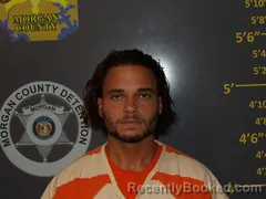 Mugshot of Benton Tobias England booked in Morgan County, Missouri on August 21, 2026