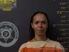 Mugshot of Anastasiya Adriana Johnson booked in Morgan County, Missouri on September 9, 2026