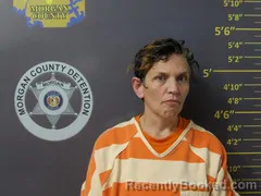 Mugshot of Angela Kay Grubb booked in Morgan County, Missouri on October 5, 2026