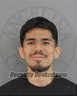 Booking photo from Angelina County, Texas