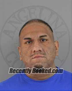 Booking photo from Angelina County, Texas