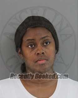 Booking photo from Angelina County, Texas