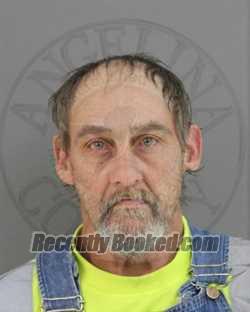 Booking photo from Angelina County, Texas