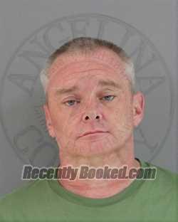 Booking photo from Angelina County, Texas