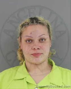 Mugshot of ANALICIA MONIQUE SMITH booked in Angelina County, Texas on March 4, 2026