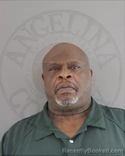 Mugshot of KENNETH LEON BROWN booked in Angelina County, Texas on May 7, 2026