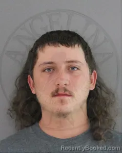 Mugshot of DAKOTA WAYNE REEVES booked in Angelina County, Texas on May 10, 2026