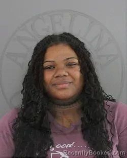 Mugshot of ASHLEY NICOLE LEWIS booked in Angelina County, Texas on May 10, 2026