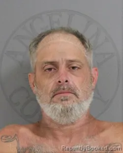 Mugshot of JONATHAN RUSSELL SUGGS booked in Angelina County, Texas on August 5, 2026