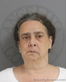 Mugshot of Diana Pearl Johnson booked in Angelina County, Texas on August 6, 2026