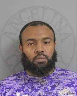 Mugshot of Charlie Stevenson Wright booked in Angelina County, Texas on August 24, 2026