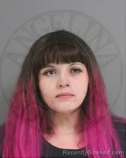 Mugshot of Rachel Ann Davis booked in Angelina County, Texas on August 25, 2026