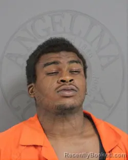 Mugshot of Jaquintin Xavion White booked in Angelina County, Texas on September 15, 2026