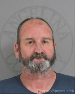 Mugshot of William Brian Palmer booked in Angelina County, Texas on September 15, 2026