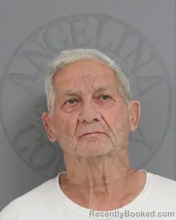 Mugshot of John Ponson booked in Angelina County, Texas on September 28, 2026