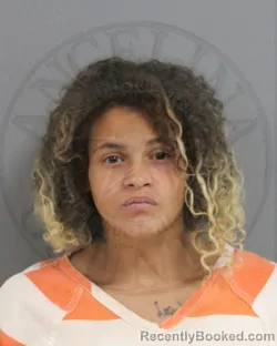 Mugshot of Brittany Nikole Gilbreath booked in Angelina County, Texas on September 28, 2026