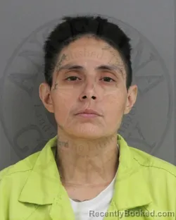 Mugshot of Luz Milagros Alaniz booked in Angelina County, Texas on October 1, 2026