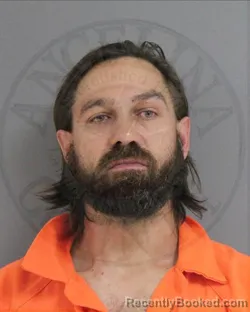 Mugshot of Branden Denis Hanak booked in Angelina County, Texas on October 2, 2026