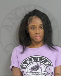 Mugshot of Qiandra Lakia Neichelle Oaks booked in Angelina County, Texas on October 3, 2026