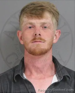 Mugshot of Logan Wade Mclemore booked in Angelina County, Texas on October 4, 2026