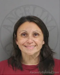 Mugshot of Jacki Lanee Sabo booked in Angelina County, Texas on October 5, 2026