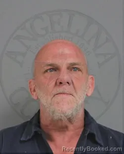Mugshot of Jason David Sims booked in Angelina County, Texas on October 6, 2026