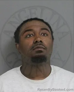 Mugshot of Evonte Lapaul Dupree booked in Angelina County, Texas on October 8, 2026