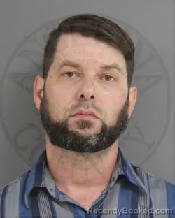 Mugshot of Steven Frusha booked in Angelina County, Texas on October 9, 2026