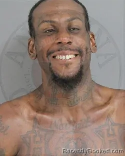 Mugshot of Darion Anthony Amie booked in Angelina County, Texas on October 14, 2026