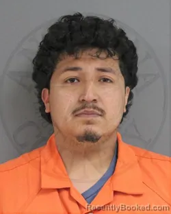 Mugshot of Jose Enirque Perez booked in Angelina County, Texas on October 15, 2026