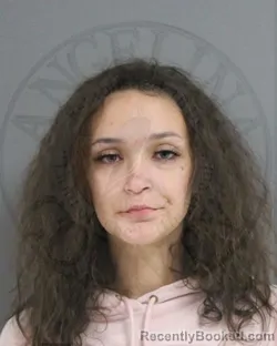 Mugshot of Jessica Leanne Baker booked in Angelina County, Texas on October 15, 2026