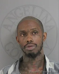 Mugshot of Jawan Christopher Butler booked in Angelina County, Texas on October 17, 2026