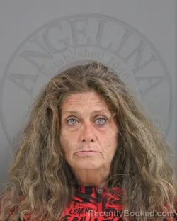 Mugshot of Suzanne Gaskey booked in Angelina County, Texas on October 19, 2026