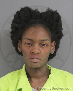 Mugshot of Amaya Sade Richards booked in Angelina County, Texas on October 22, 2026