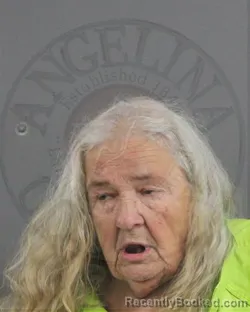 Mugshot of Tammy Sargent booked in Angelina County, Texas on October 24, 2026