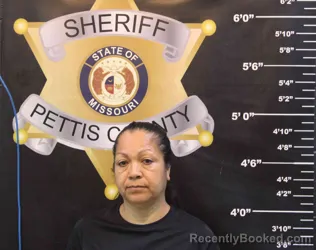 Mugshot of REINA OROZCO SALGADO booked in Pettis County, Missouri on June 24, 2026