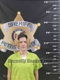 Booking photo from Pettis County, Missouri