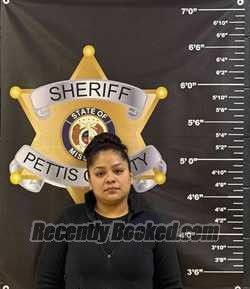 Booking photo from Pettis County, Missouri