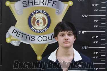 Booking photo from Pettis County, Missouri